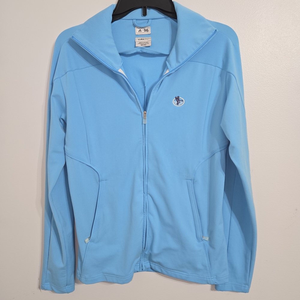 #22 Adidas Climalite Light Blue Zip-Up Jacket‎ Size M